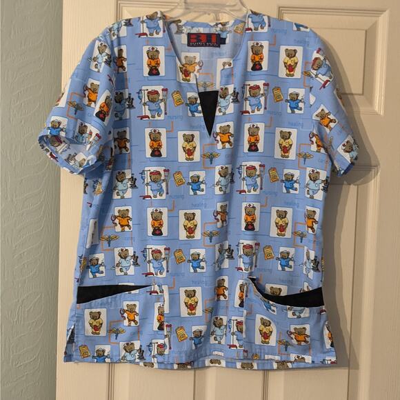 Beverly Hills Uniform Scrub Teddy Bear Size Large - Picture 1 of 5